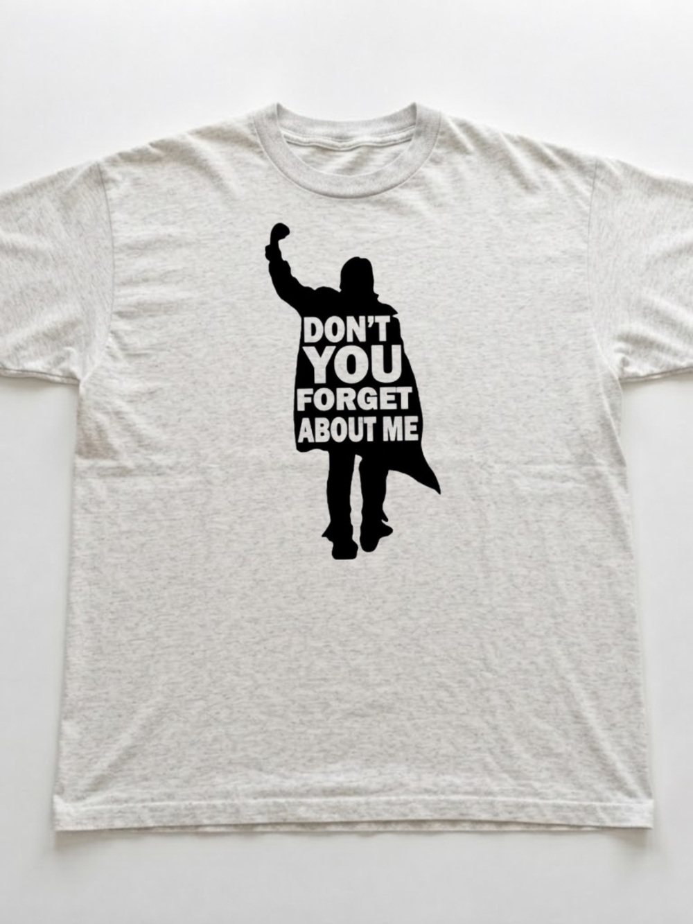 AshGrey Tee with Black Silhouette Graphic